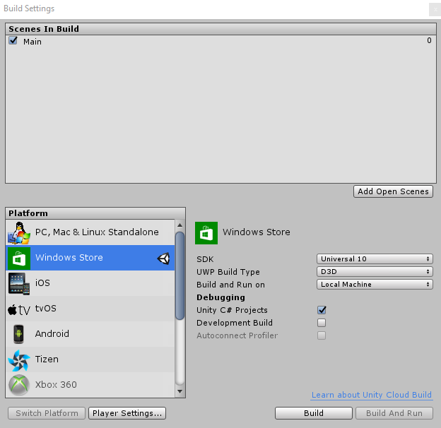 Build Settings