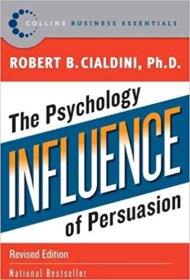 Книга ««Influence» — Robert B. Cialdini</p>
<p>Influencing people without direct push.» Обложка книги «»
