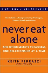Книга ««Never Eat Alone» — Keith Ferrazzi</p>
<p>Networking.» Обложка книги «»