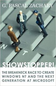 Книга ««Showstopper!» — G. Pascal Zachary</p>
<p>Story of Windows NT, case study for running complex software projects.» Обложка книги «»