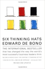 Книга ««Six Thinking Hats» — Edward de Bono</p>
<p>Thinking techniques and types.» Обложка книги «»