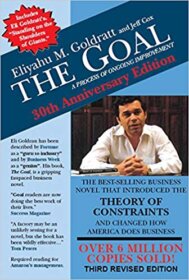 Книга ««The Goal» — Eliyahu M. Goldratt</p>
<p>Novel on project management and business processes improvement.» Обложка книги «»