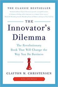 Книга ««The Innovator’s Dilemma» — Clayton M. Christensen</p>
<p>Evolution vs disruptive innovation.» Обложка книги «»