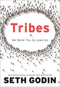 Книга ««Tribes» — Seth Godin</p>
<p>Leadership in marketing.» Обложка книги «»